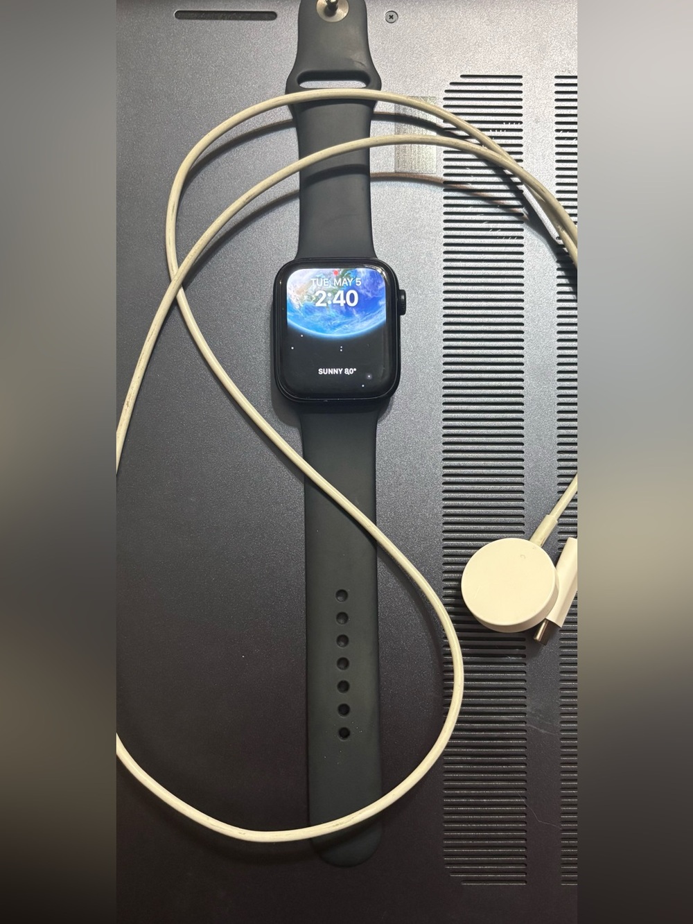 Apple Watch black with charger